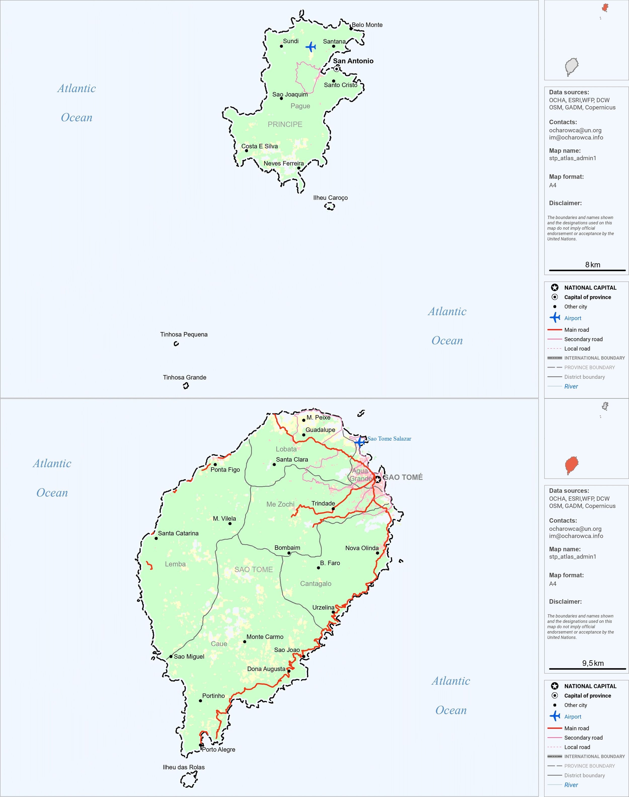 map São Tomé and Principe