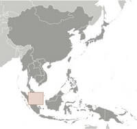 Map Singapore location Asia