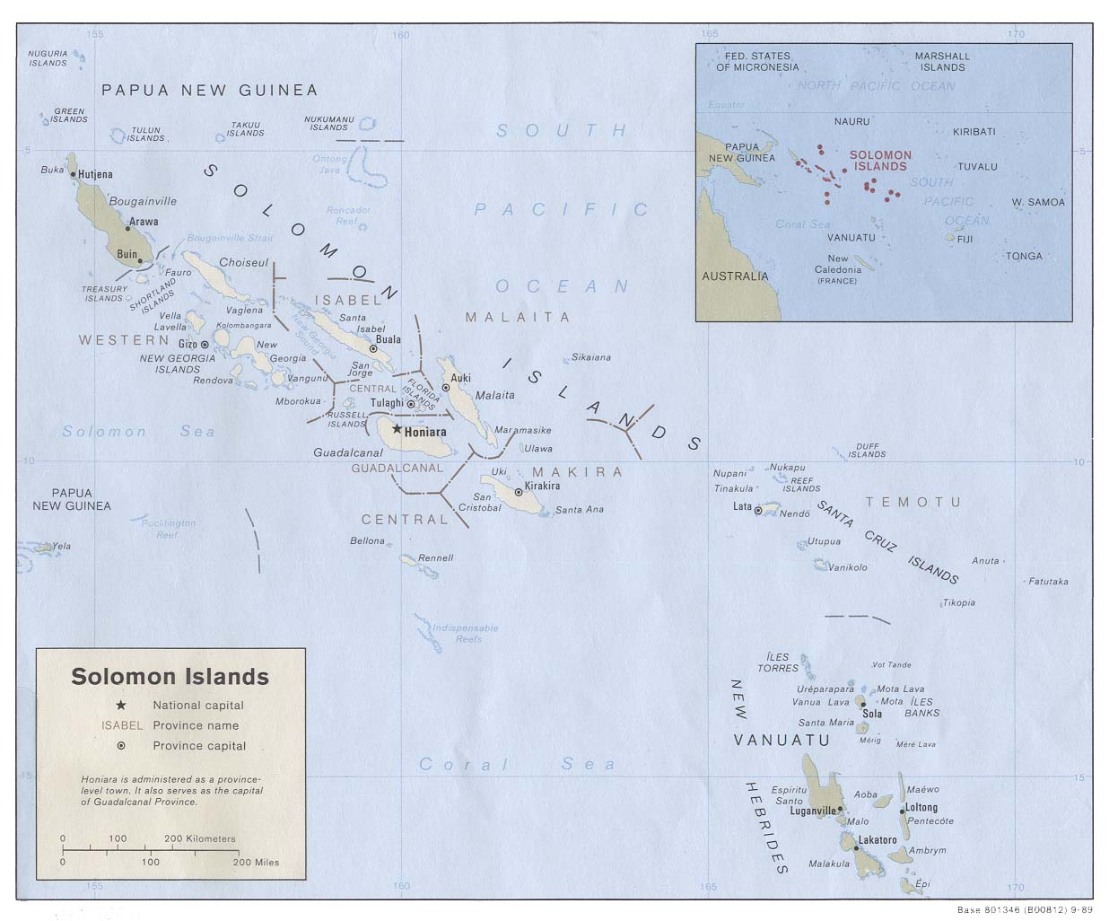 map Solomon Islands
