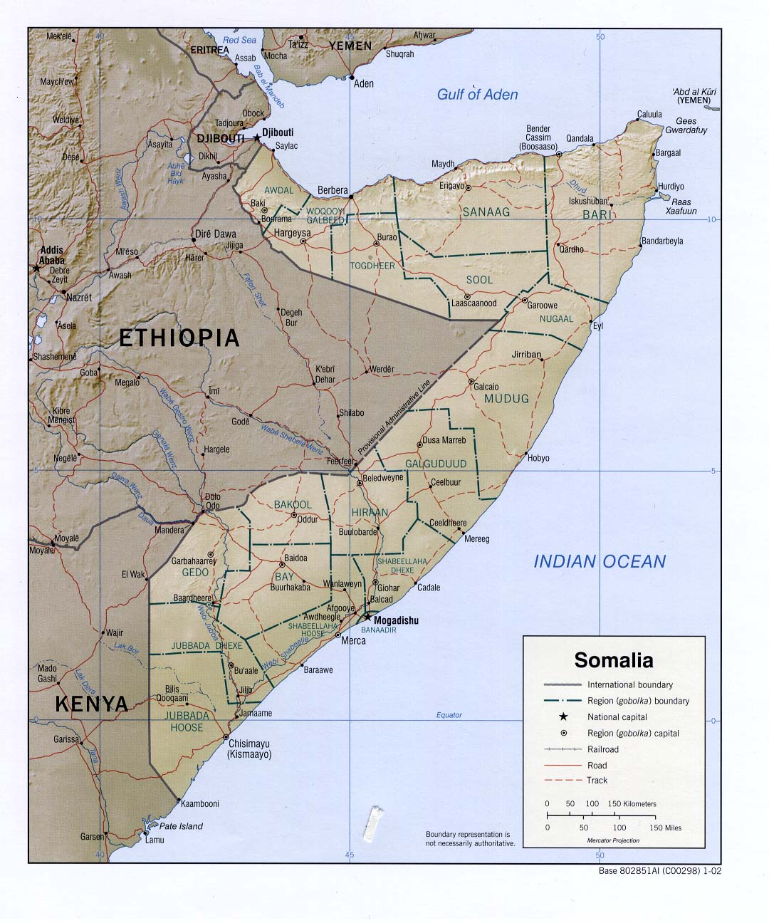 map Somalia