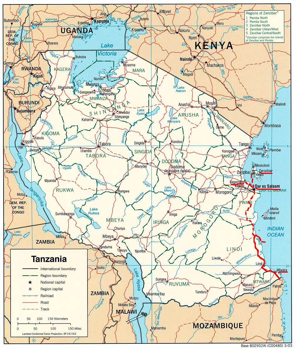 map Tanzania