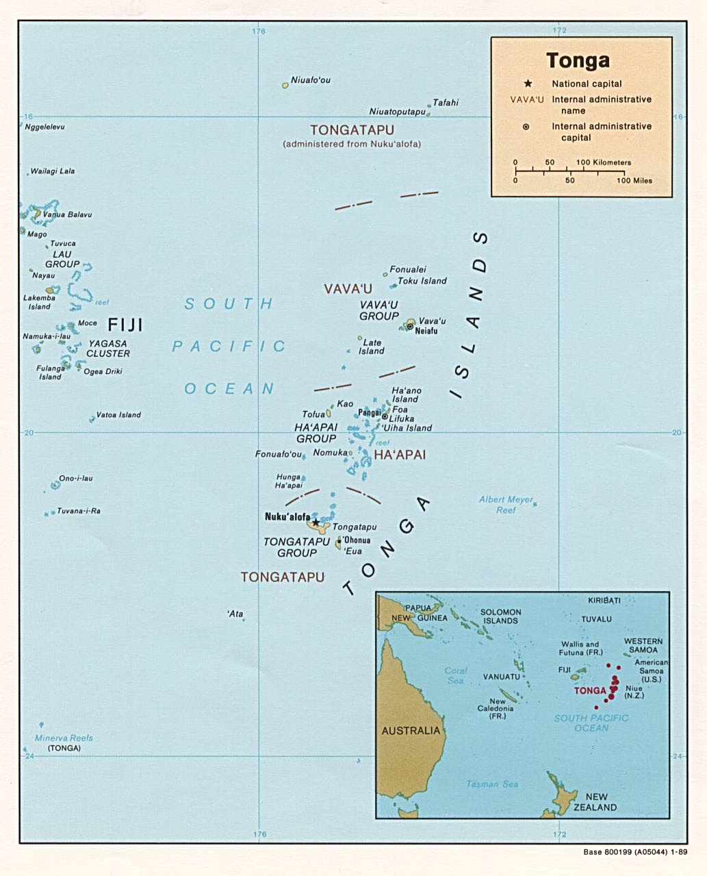 map Tonga