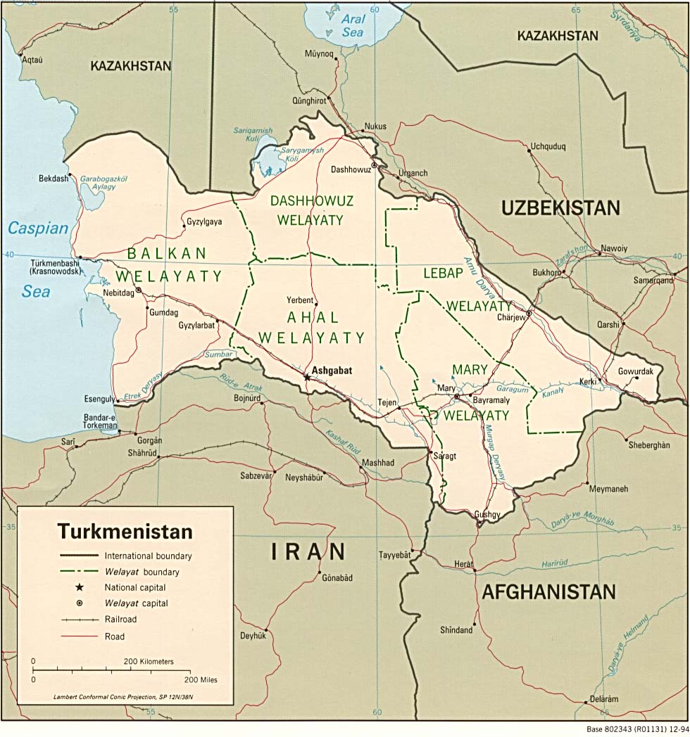 map Turkmenistan