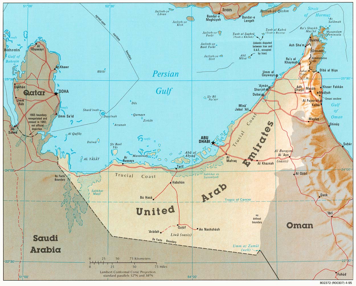 map United Arab Emirates