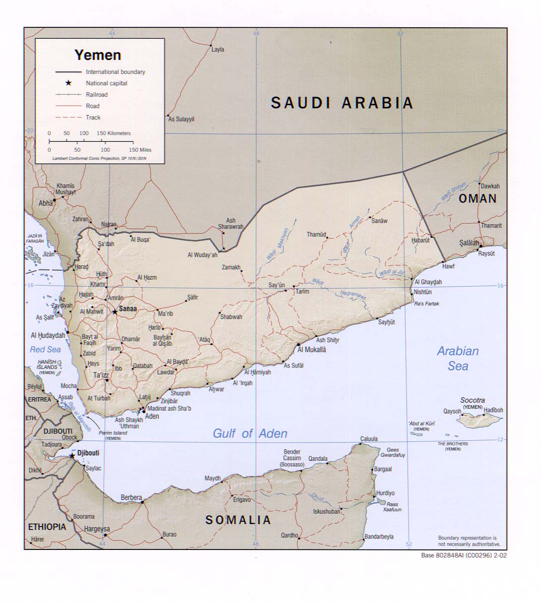map Yemen