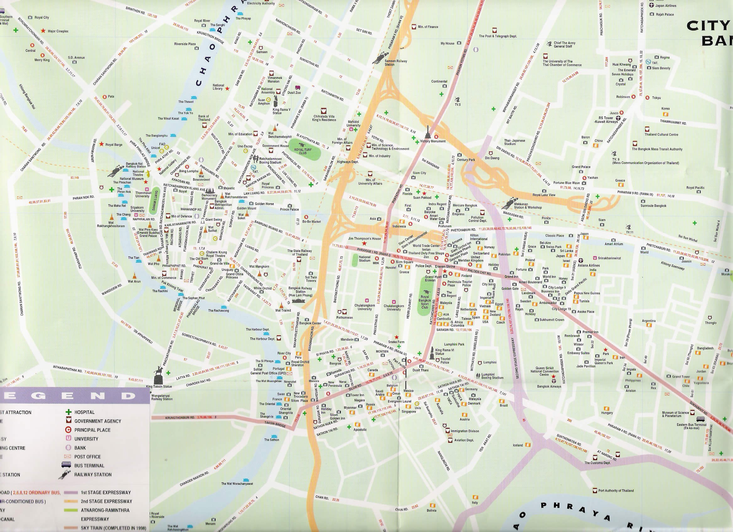 Map Of Cities Bangkok