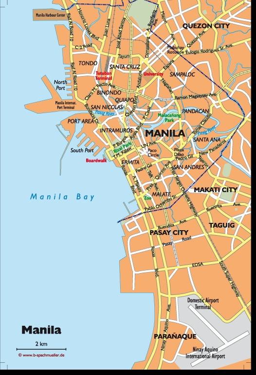 Detailed Map Of Manila Philippines