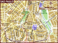 map central São Paulo with scales