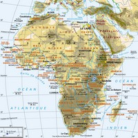 Map of Africa with countries and capitals