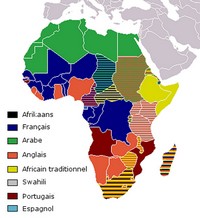 Map of African languages.