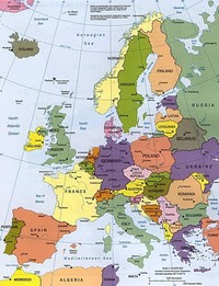 map European countries