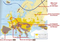 map population distribution in Europe