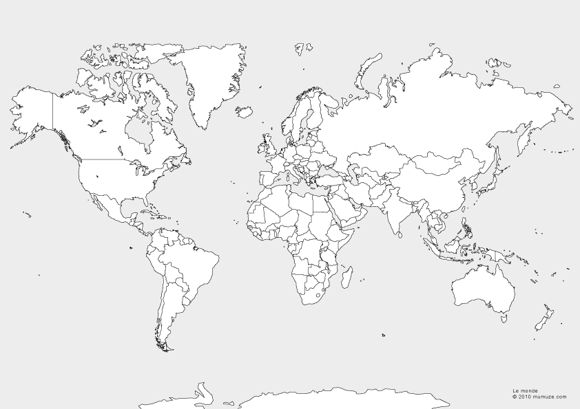 World Maps Divided By Country