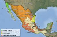 map Mexican cartels