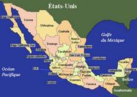map Mexican states