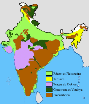Geological map of India. Geological map of India.