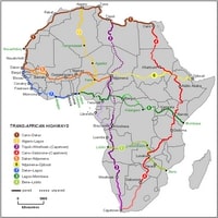 map Africa country names