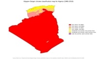 Algeria's climate map