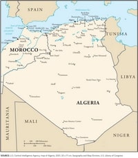 Algeria map cities