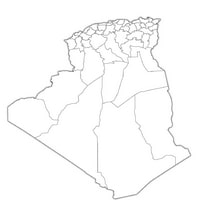 blank map Algeria