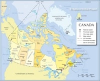 Administrative map of Canada