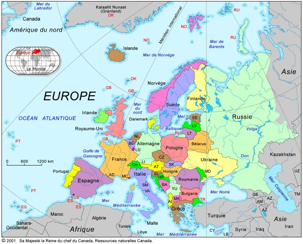 Wwwmappinet Maps Of Continent Europe