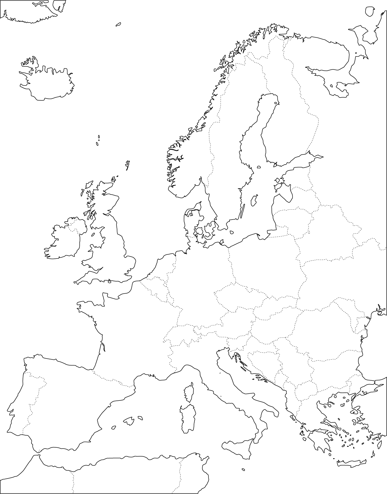 Wwwmappinet Maps Of Continent Europe