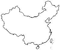 Blank map China