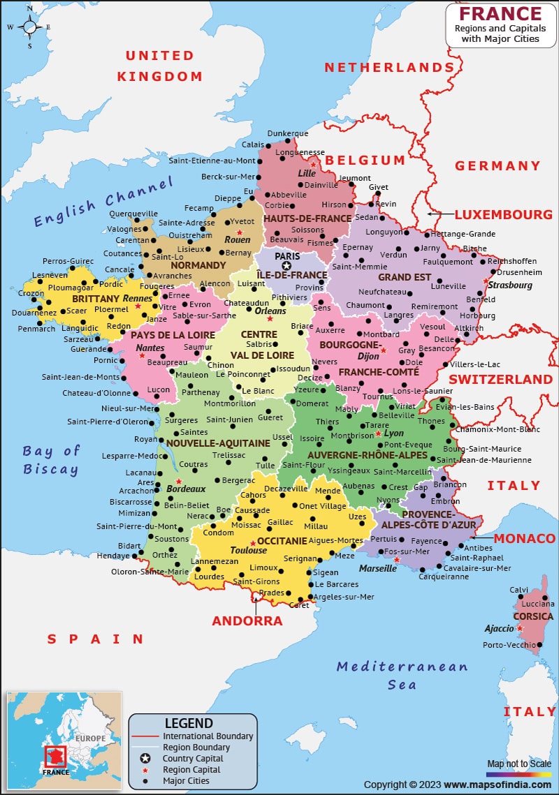 Map Of Countries France Map Of Countries France