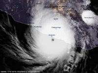 Satellite photo hurricane Otis