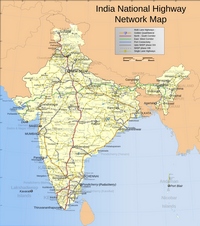 India highway network map
