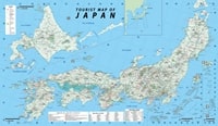 Tourist map Japan national parks monuments