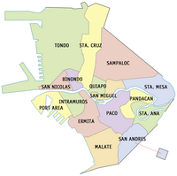 Manila districts map