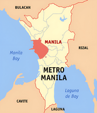 Metro Manila location map