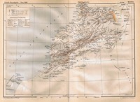 Old map of Morocco's cities and population