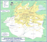 Map of neighborhoods of Mexico City.