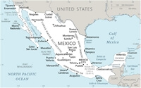 Map Mexico cities