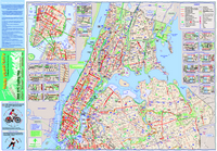 Cycling map of New York City