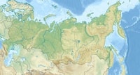 Map of Russia simple in colors