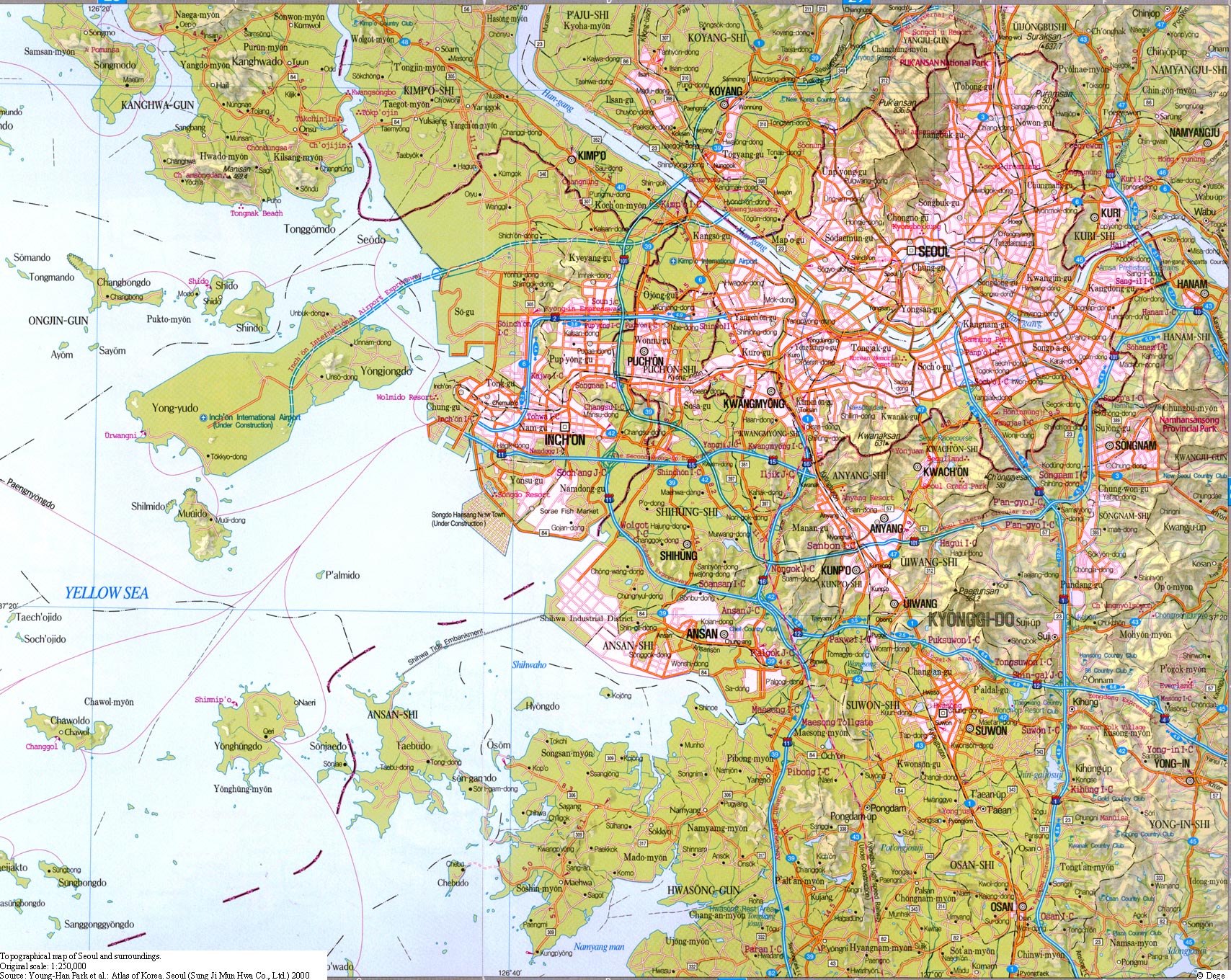 Map around Seoul