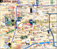 Hotels map of Seoul