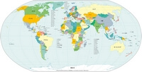world map Japanese