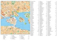 Stockholm city center map street index