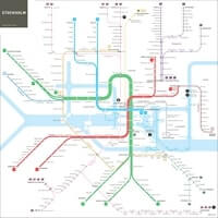 Stockholm metro map