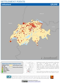Map Switzerland settlement