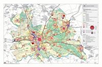 Large map of the city of Utrecht in the province of Utrecht